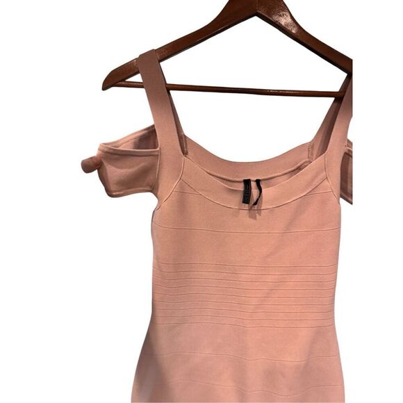 Guess Y2K blush pink bandage Mini dress sz M - Picture 3 of 6